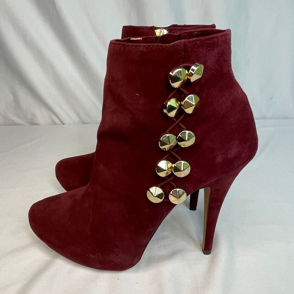 Vince Camuto Merlot Suede Heel Booties Size 9 | NWT